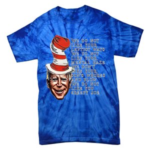 Jingle Joe Biden Xmas Rhyme Trump Ugly Christmas Sweater Gift Tie-Dye T-Shirt