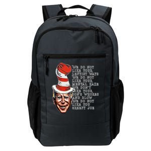 Jingle Joe Biden Xmas Rhyme Trump Ugly Christmas Sweater Gift Daily Commute Backpack