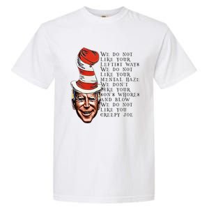 Jingle Joe Biden Xmas Rhyme Trump Ugly Christmas Sweater Gift Garment-Dyed Heavyweight T-Shirt