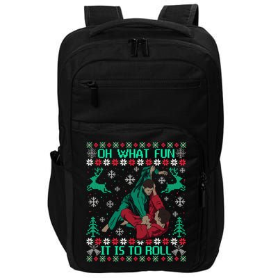 Jiu Jitsu Bjj Ugly Christmas Sweater Mma Funny Xmas Sweater Impact Tech Backpack