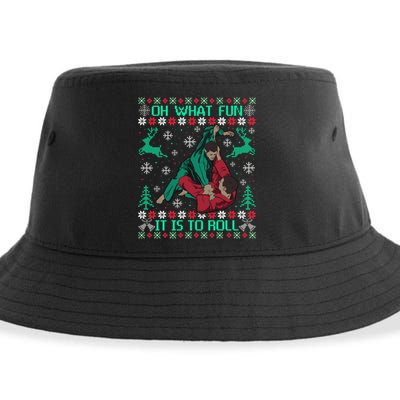 Jiu Jitsu Bjj Ugly Christmas Sweater Mma Funny Xmas Sweater Sustainable Bucket Hat