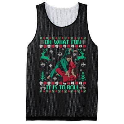Jiu Jitsu Bjj Ugly Christmas Sweater Mma Funny Xmas Sweater Mesh Reversible Basketball Jersey Tank