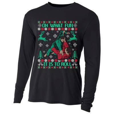 Jiu Jitsu Bjj Ugly Christmas Sweater Mma Funny Xmas Sweater Cooling Performance Long Sleeve Crew