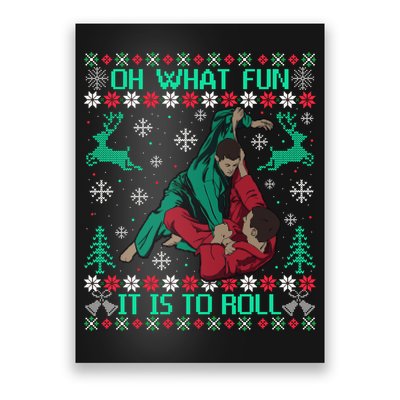 Jiu Jitsu Bjj Ugly Christmas Sweater Mma Funny Xmas Sweater Poster