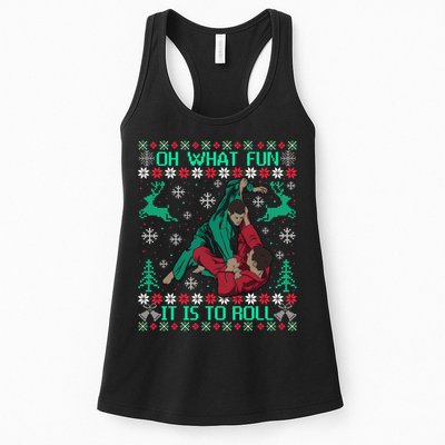 Jiu Jitsu Bjj Ugly Christmas Sweater Mma Funny Xmas Sweater Womens Tank Top