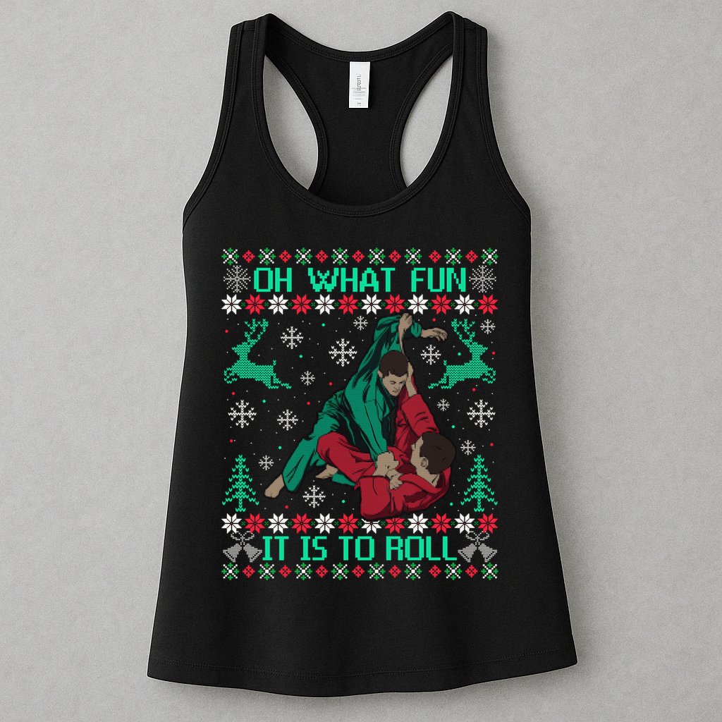 Jiu Jitsu Bjj Ugly Christmas Sweater Mma Funny Xmas Sweater Womens Tank Top