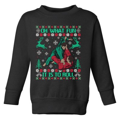 Jiu Jitsu Bjj Ugly Christmas Sweater Mma Funny Xmas Sweater Toddler Sweatshirt