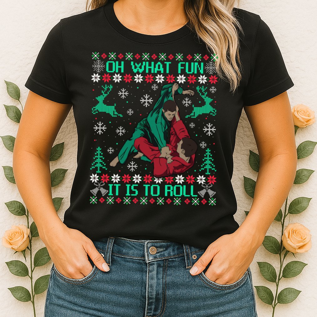 Jiu Jitsu Bjj Ugly Christmas Sweater Mma Funny Xmas Sweater Womens T-Shirt