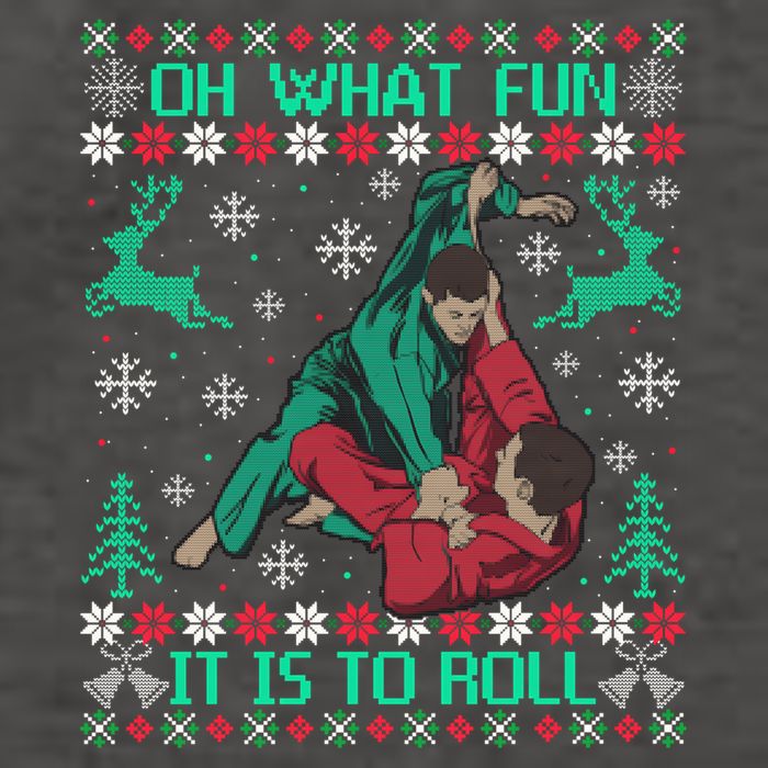 Jiu Jitsu Bjj Ugly Christmas Sweater Mma Funny Xmas Sweater Vector Backpack
