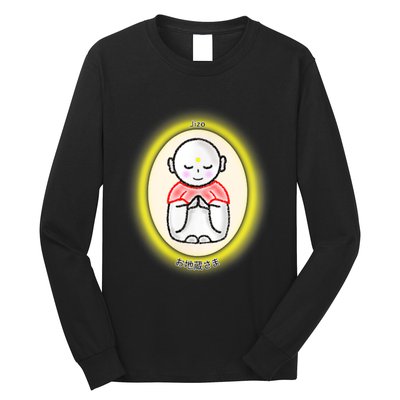 Jizo Japanese Bodhisattva Graphic Design Long Sleeve Shirt