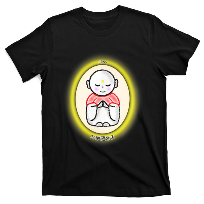 Jizo Japanese Bodhisattva Graphic Design T-Shirt