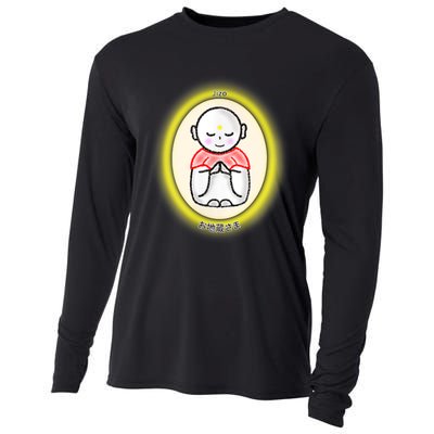 Jizo Japanese Bodhisattva Graphic Design Cooling Performance Long Sleeve Crew