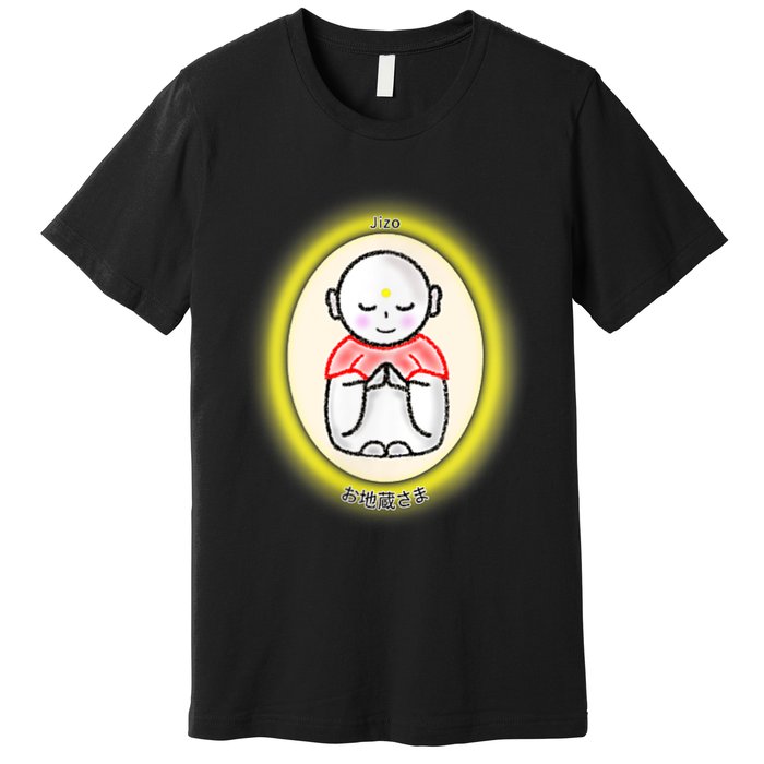 Jizo Japanese Bodhisattva Graphic Design Premium T-Shirt