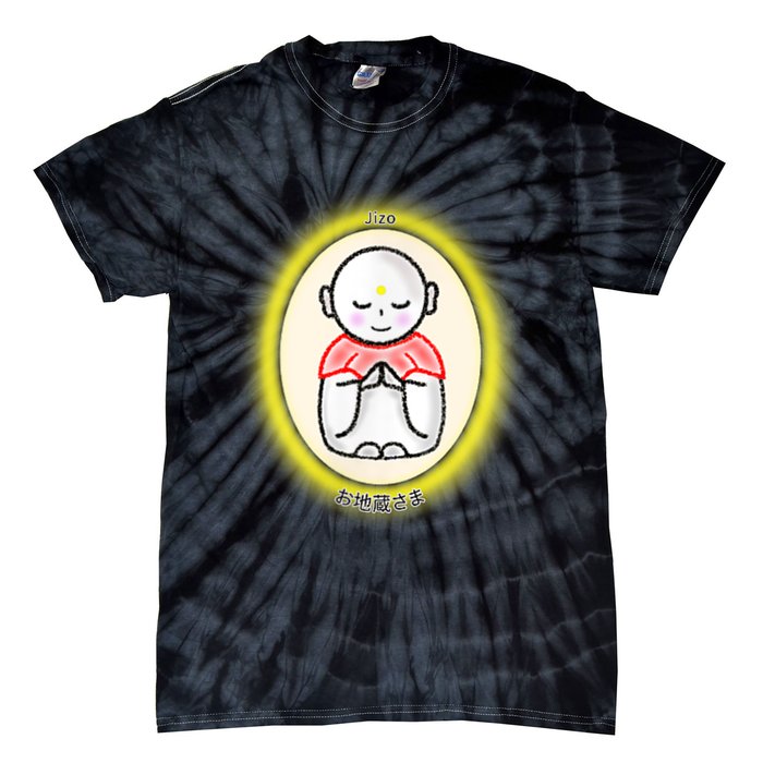 Jizo Japanese Bodhisattva Graphic Design Tie-Dye T-Shirt