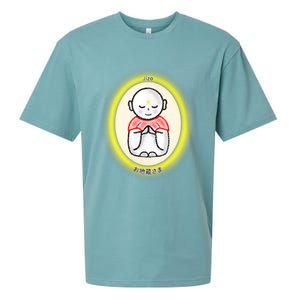 Jizo Japanese Bodhisattva Graphic Design Sueded Cloud Jersey T-Shirt