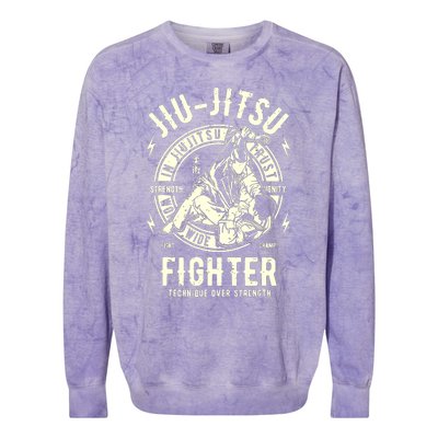 JIU JITSU BJJ Brazilian Jiu Jitsu Colorblast Crewneck Sweatshirt