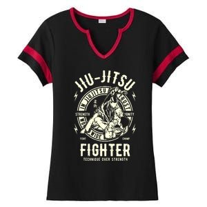 JIU JITSU BJJ Brazilian Jiu Jitsu Ladies Halftime Notch Neck Tee