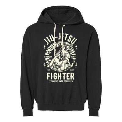 JIU JITSU BJJ Brazilian Jiu Jitsu Garment-Dyed Fleece Hoodie