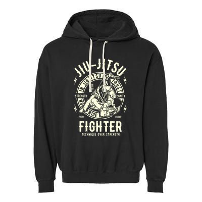 JIU JITSU BJJ Brazilian Jiu Jitsu Garment-Dyed Fleece Hoodie