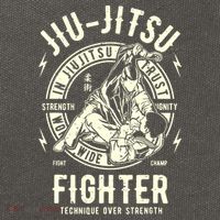 JIU JITSU BJJ Brazilian Jiu Jitsu Cotton Canvas Backpack