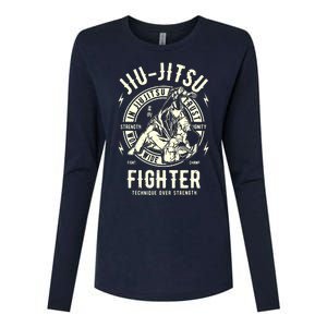 JIU JITSU BJJ Brazilian Jiu Jitsu Womens Cotton Relaxed Long Sleeve T-Shirt