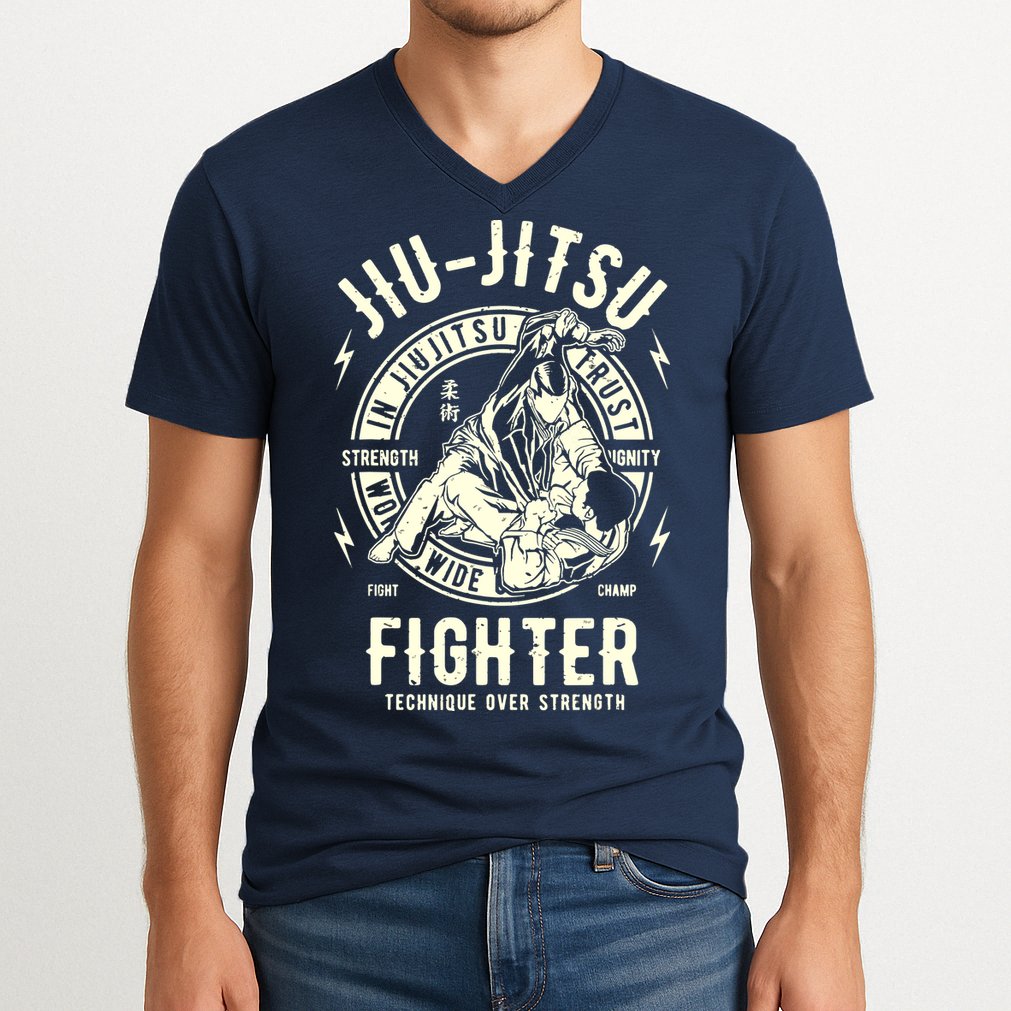 JIU JITSU BJJ Brazilian Jiu Jitsu V-Neck T-Shirt