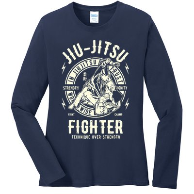 JIU JITSU BJJ Brazilian Jiu Jitsu Ladies Long Sleeve Shirt