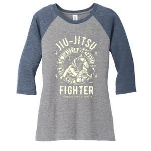 JIU JITSU BJJ Brazilian Jiu Jitsu Women's Tri-Blend 3/4-Sleeve Raglan Shirt