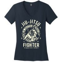 JIU JITSU BJJ Brazilian Jiu Jitsu Women's V-Neck T-Shirt