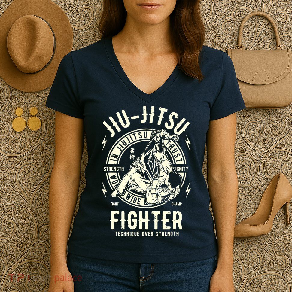JIU JITSU BJJ Brazilian Jiu Jitsu Women's V-Neck T-Shirt