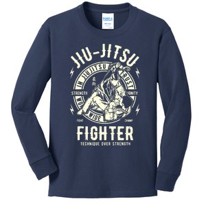 JIU JITSU BJJ Brazilian Jiu Jitsu Kids Long Sleeve Shirt