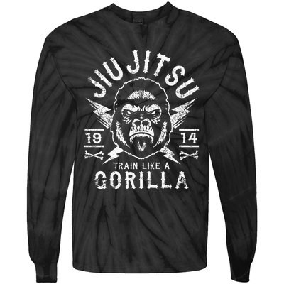 Jiu Jitsu Brazilian Jiu Jitsu Bjj Mma Tie-Dye Long Sleeve Shirt