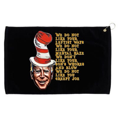 Jingle Joe Biden Xmas Rhyme Trump Fun Ugly Christmas Sweater Gift Grommeted Golf Towel