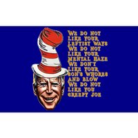 Jingle Joe Biden Xmas Rhyme Trump Fun Ugly Christmas Sweater Gift Bumper Sticker