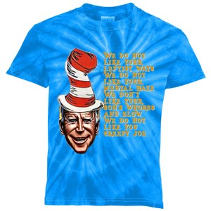 Jingle Joe Biden Xmas Rhyme Trump Fun Ugly Christmas Sweater Gift Kids Tie-Dye T-Shirt