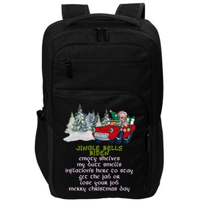 Jingle Joe Biden Xmas Carol Trump Ugly Christmas Sweater Gift Impact Tech Backpack