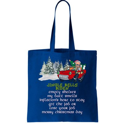 Jingle Joe Biden Xmas Carol Trump Ugly Christmas Sweater Gift Tote Bag