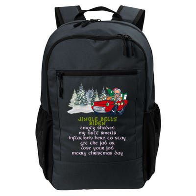 Jingle Joe Biden Xmas Carol Trump Ugly Christmas Sweater Gift Daily Commute Backpack