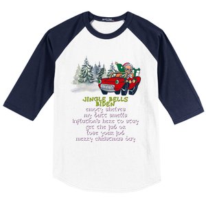 Jingle Joe Biden Xmas Carol Trump Ugly Christmas Sweater Gift Baseball Sleeve Shirt