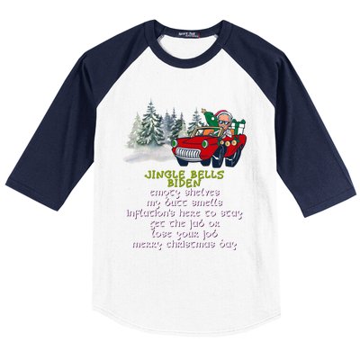 Jingle Joe Biden Xmas Carol Trump Ugly Christmas Sweater Gift Baseball Sleeve Shirt