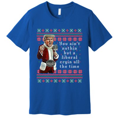 Jingle Joe Biden Xmas Carol Trump Ugly Christmas Sweater Gift Premium T-Shirt