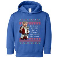 Jingle Joe Biden Xmas Carol Trump Ugly Christmas Sweater Gift Toddler Hoodie