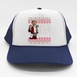 Jingle Joe Biden Xmas Carol Trump Ugly Christmas Sweater Gift Trucker Hat