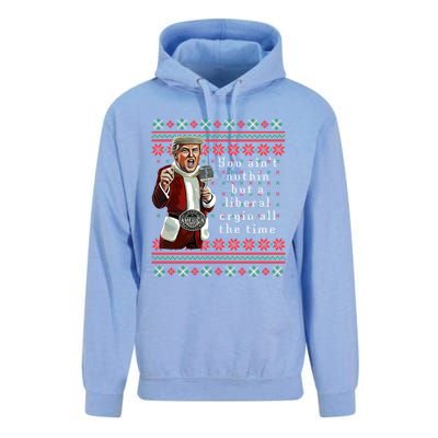 Jingle Joe Biden Xmas Carol Trump Ugly Christmas Sweater Gift Unisex Surf Hoodie