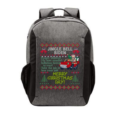 Jingle Joe Biden Xmas Carol Trump Ugly Christmas Sweater Gift Vector Backpack