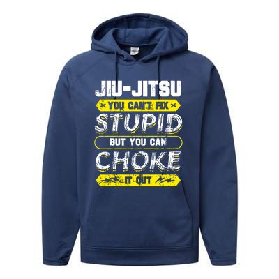 Jiu Jitsu Bjj Martial Arts Combat Sport Jujutsu Jiujitsu Performance Fleece Hoodie