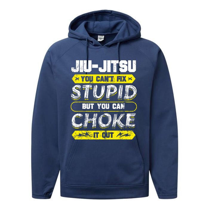 Jiu Jitsu Bjj Martial Arts Combat Sport Jujutsu Jiujitsu Performance Fleece Hoodie