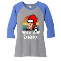 Jingle Joe Biden Xmas Carol Trump Ugly Christmas Sweater Gift Women's Tri-Blend 3/4-Sleeve Raglan Shirt