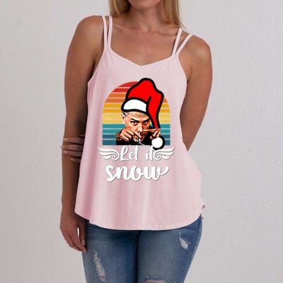 Jingle Joe Biden Xmas Carol Trump Ugly Christmas Sweater Gift Women's Strappy Tank