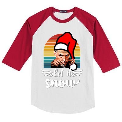 Jingle Joe Biden Xmas Carol Trump Ugly Christmas Sweater Gift Kids Colorblock Raglan Jersey